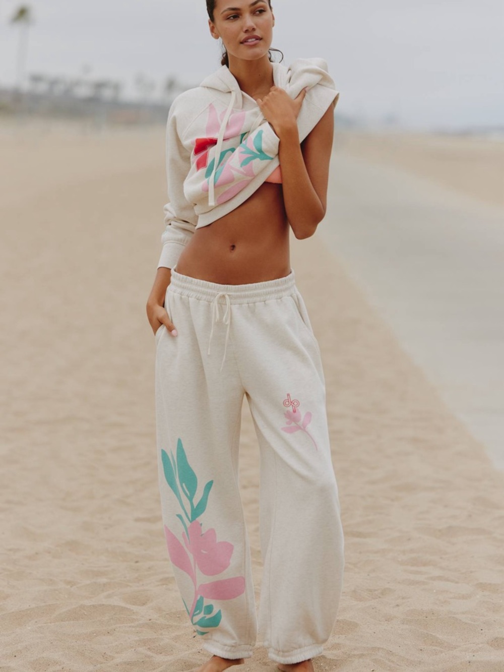 Anthropologie Floral Print Jogger Pants new